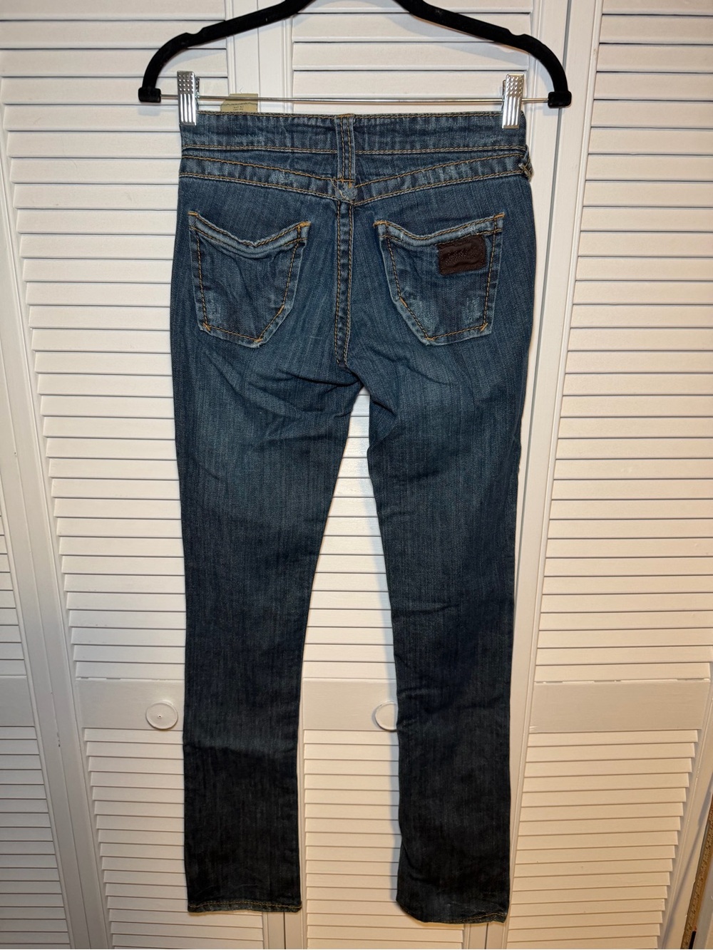 Stitch’s Seminole Women’s Blue Straight Leg Jeans Distressed Y2K Size 24 - Picture 7 of 10